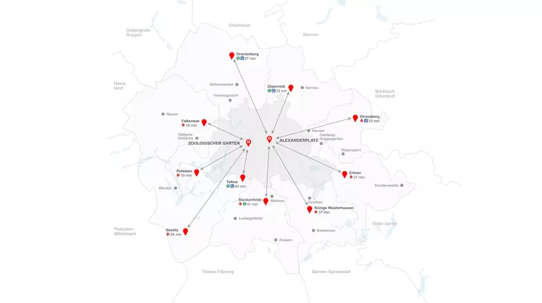 Berlin Umland Map Detail