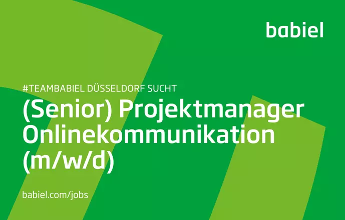 (Senior) Projektmanager (m/w/d) Onlinekommunikation